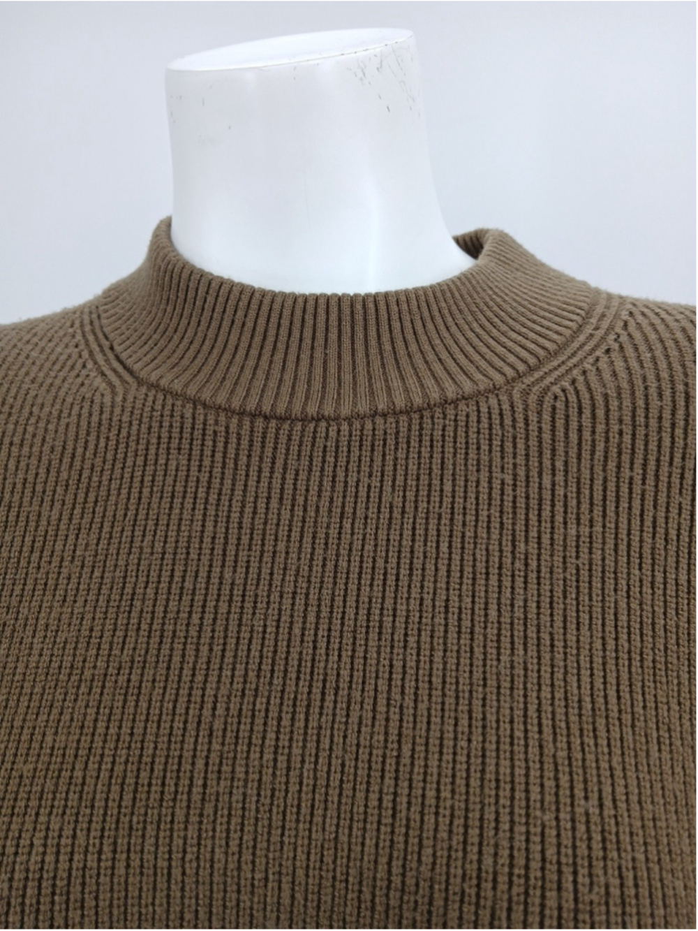 Scotch & Soda Amsterdam Womens Olive Green Ribbed Sweater Size M - Picture 2 of 11